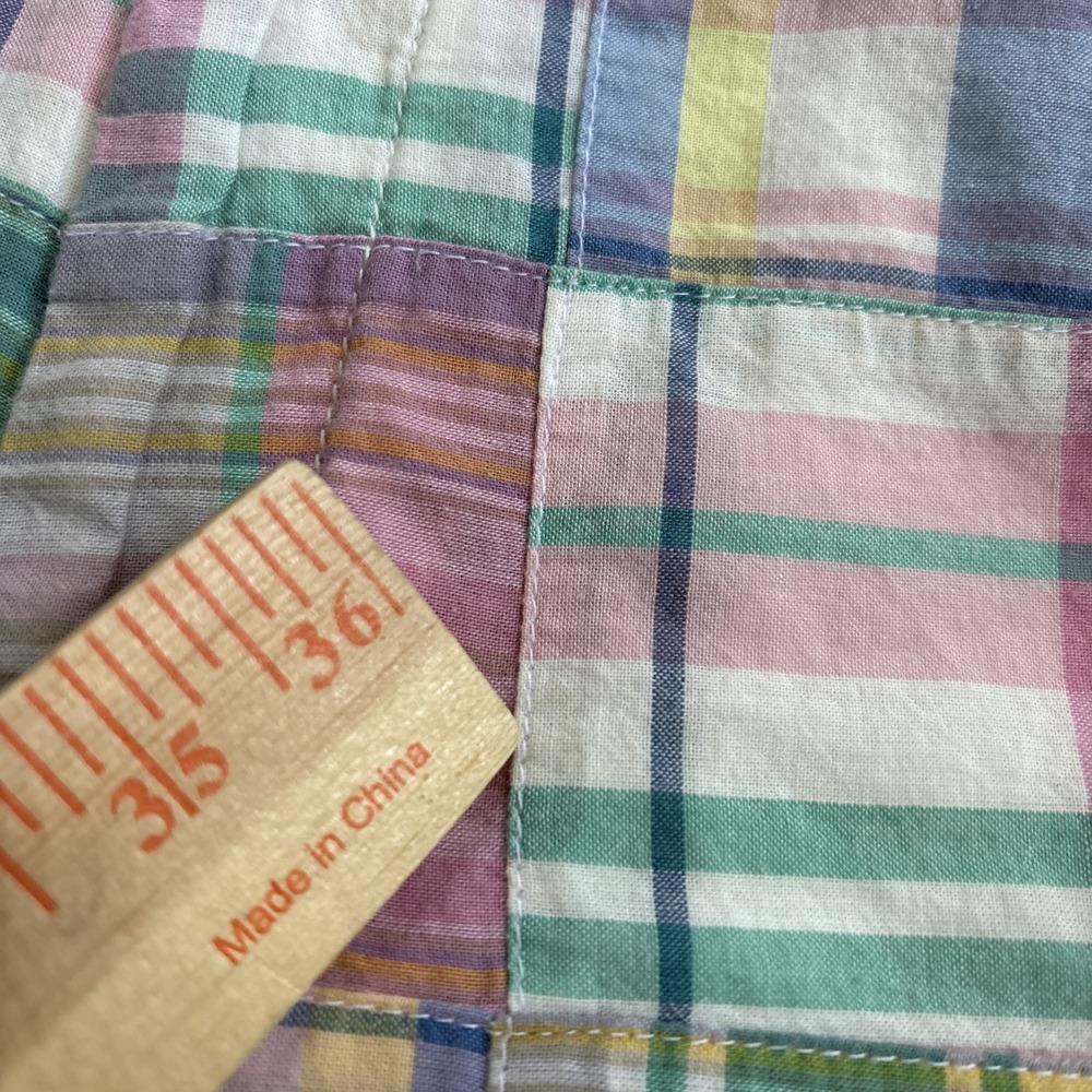 Vineyard Vines Breaker Pants Mens 33x31 Slim Fit Patchwork Plaid Preppy READ - Picture 9 of 14